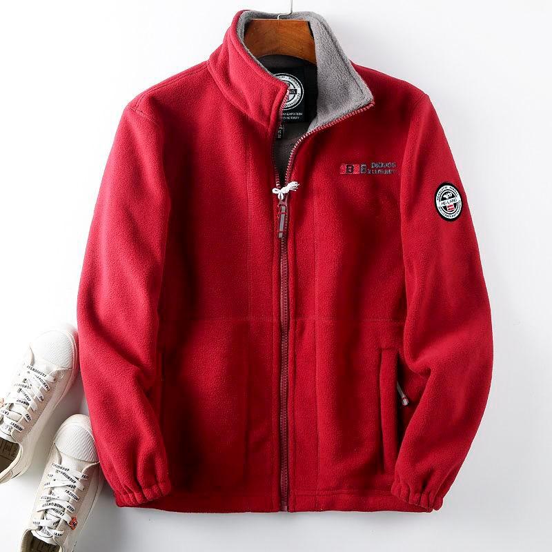 Куртка осенне-зимняя мужская двухсторонняя хлопковая утепленная куртка теплая повседневная свободная куртка