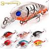 Fishing Hard Bait Minnow Lure with Treble Hook Lure Artificial Fishing Bait for Bass Trout Fishing