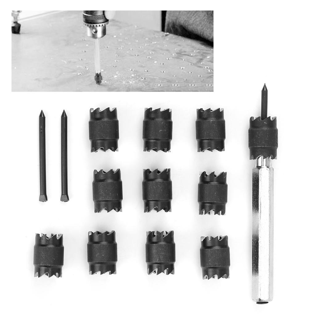Набор фрез для точечной сварки, быстрорежущая сталь, вращающаяся фреза для удаления точечной сварки, двусторонняя, электроинструмент