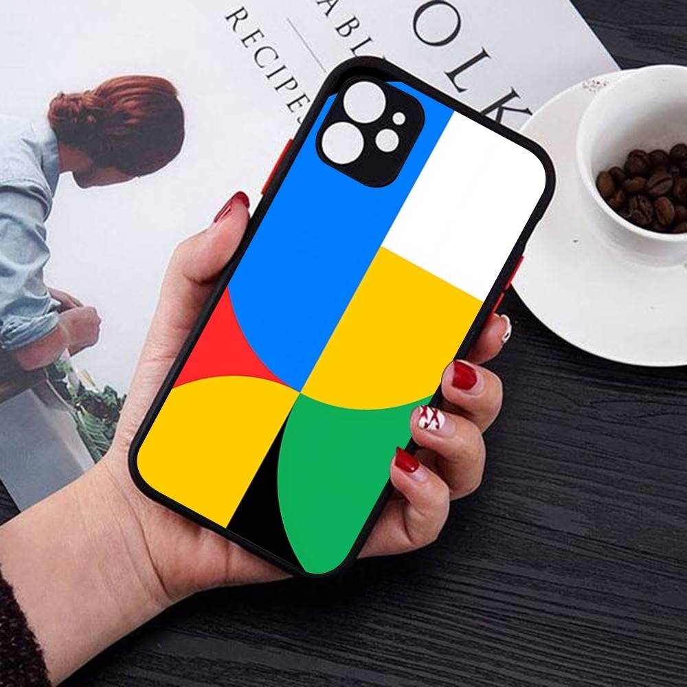 Geometric Bauhaus Art For IPhone 16 15 14 13 12 11 Pro Max X XS MAX Plus Translucent Black Phone Cover
