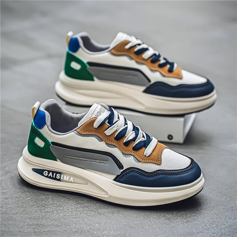 Новая мода мужская обувь Four Seasons удобная обувь для студентов и мальчиков трендовые мягкие подошвы дышащие повседневные кроссовки для бега