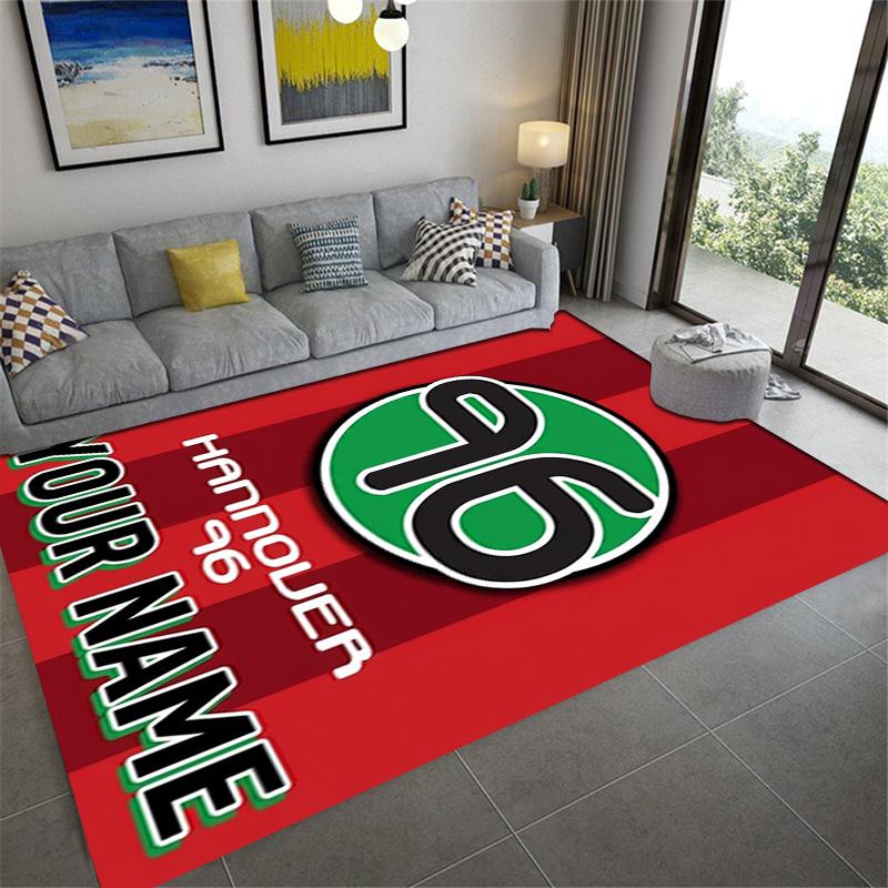 Custom Name Hannover 96 Carpet Rug for Living Room Bedroom Home Sofa Decoration,Kids play Non-slip Floor Mat