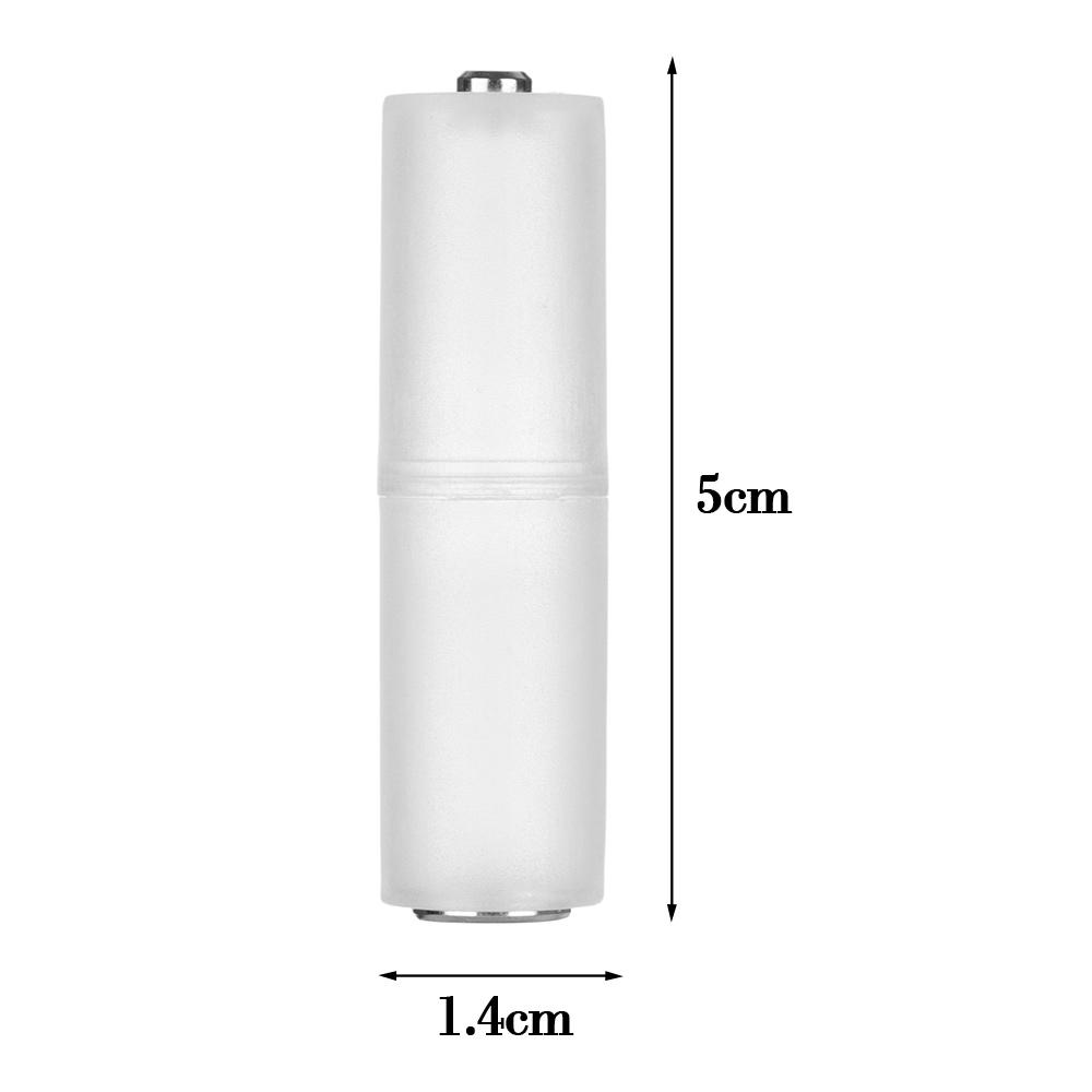 Прозрачный портативный конвертер-переключатель для аккумуляторов, чехол-адаптер для батареек размера AAA-AA