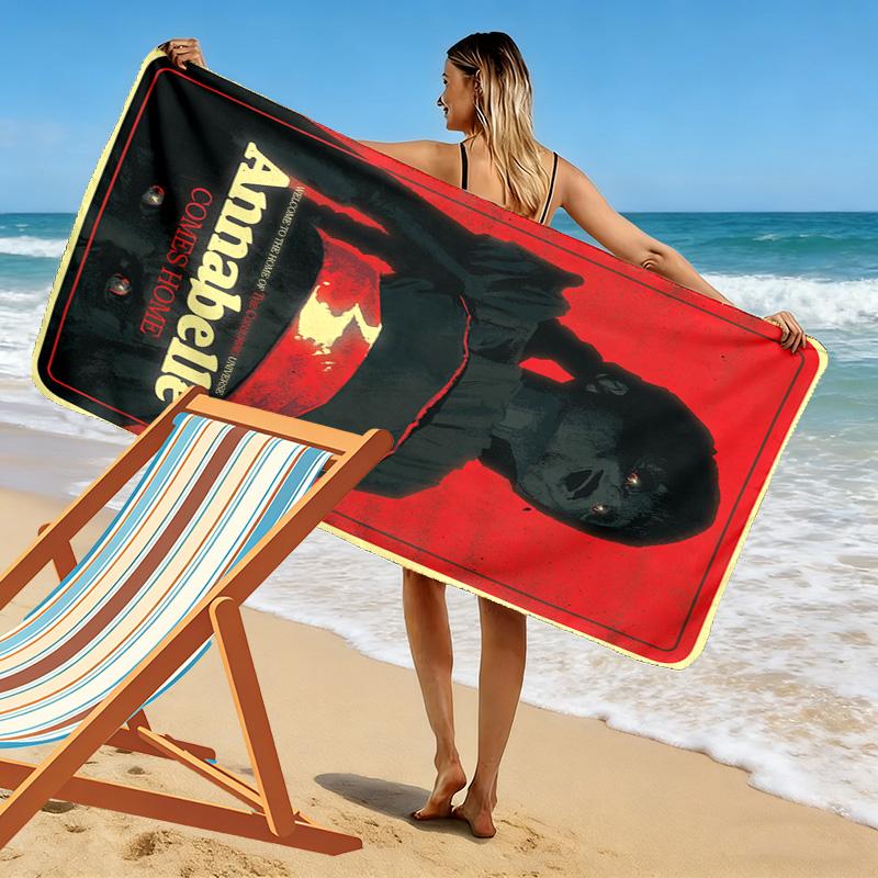Annabelle's Horror Legacy beach towel soft Beach towel for vacation photos seaside swim Absorbent bath towel Comfort Fashion beach