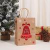 Christmas Kraft Paper Gift Bag with Hot Stamping - Candy & Souvenir Packaging