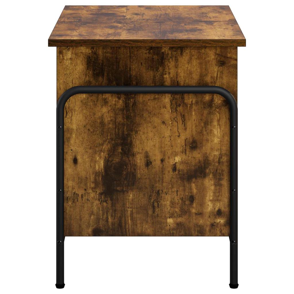 Storage Box Smoked Oak 80 x 40 x 49.5 cm Engineered Wood