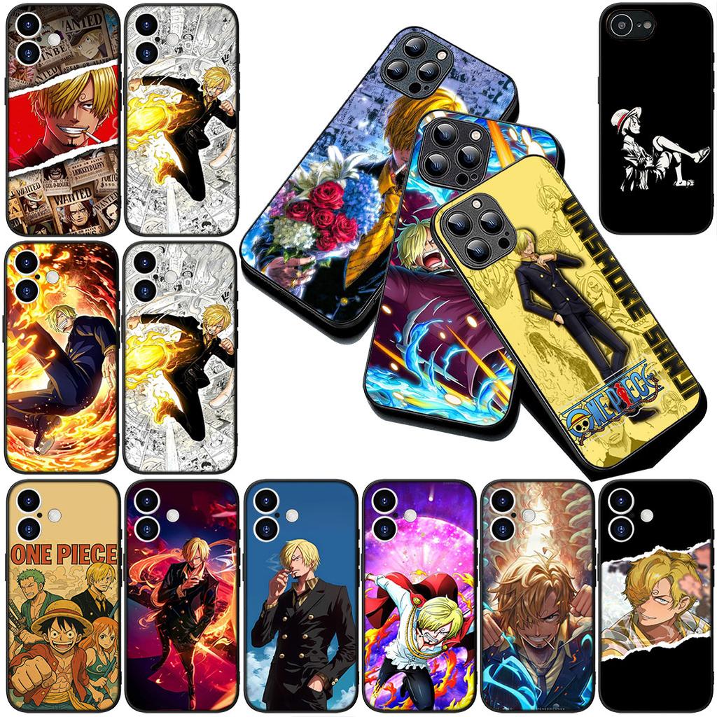 Чехол для телефона Sanji ONE Luffy PIECE Аниме для Apple iPhone 17 14 15 16 Plus Pro Max 16E ProMax + 16Plus 14+ 16+ Защитный чехол