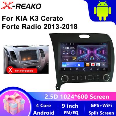 Android 12 автомобильное радио мультимедиа Carplay для Kia K3 Cerato Forte 2013 - 2018 2 Din android авто GPS WIFI экран 1024*600 P
