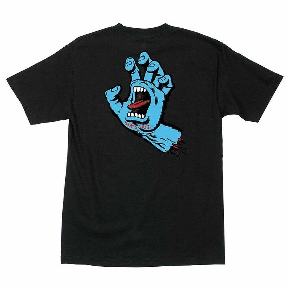 Футболка для скейтборда Santa Cruz SCREAMING HAND ЧЕРНАЯ