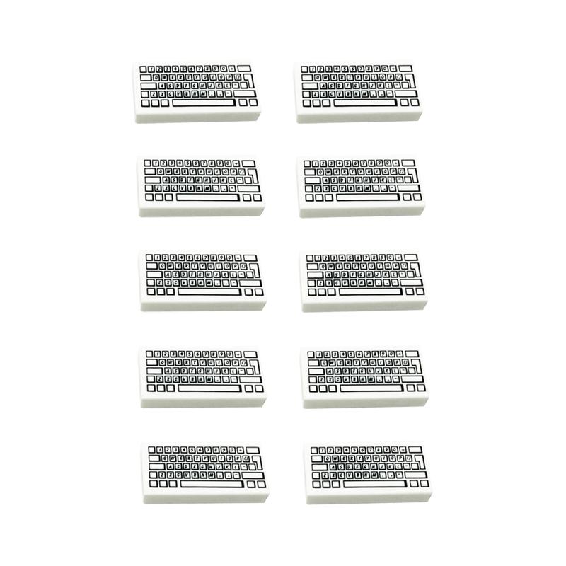 Нетоксичный Серия Moc City Игрушка для хобби для детей Часы Мобильный телефон Панель для печати Клавиатура Знак автобусной остановки Города Совместимый Строительный блок