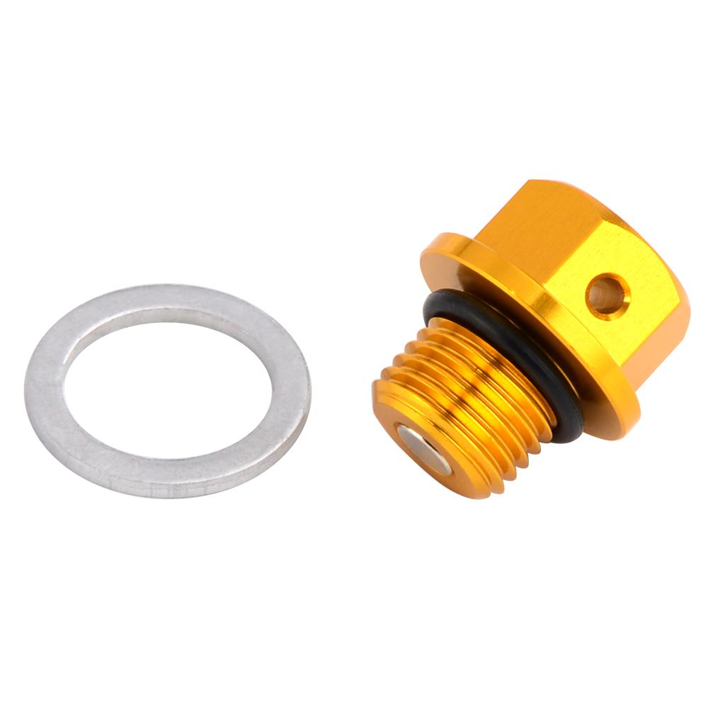 NICECNC M12xP1.25 Magnetic Oil Drain Plug Bolt For Suzuki RM 125 250 250Z Z250 DR Z70 Z100 Z250 Z400S Z400E Z400SM DRZ 400S 400E Oil Drain Plugs 3