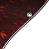 Musiclily Pro ST SSS pickguard and backplate Tagima for Stratocaster electric red 10-hole set, TG-530, guitars, 4-ply tortoiseshell.