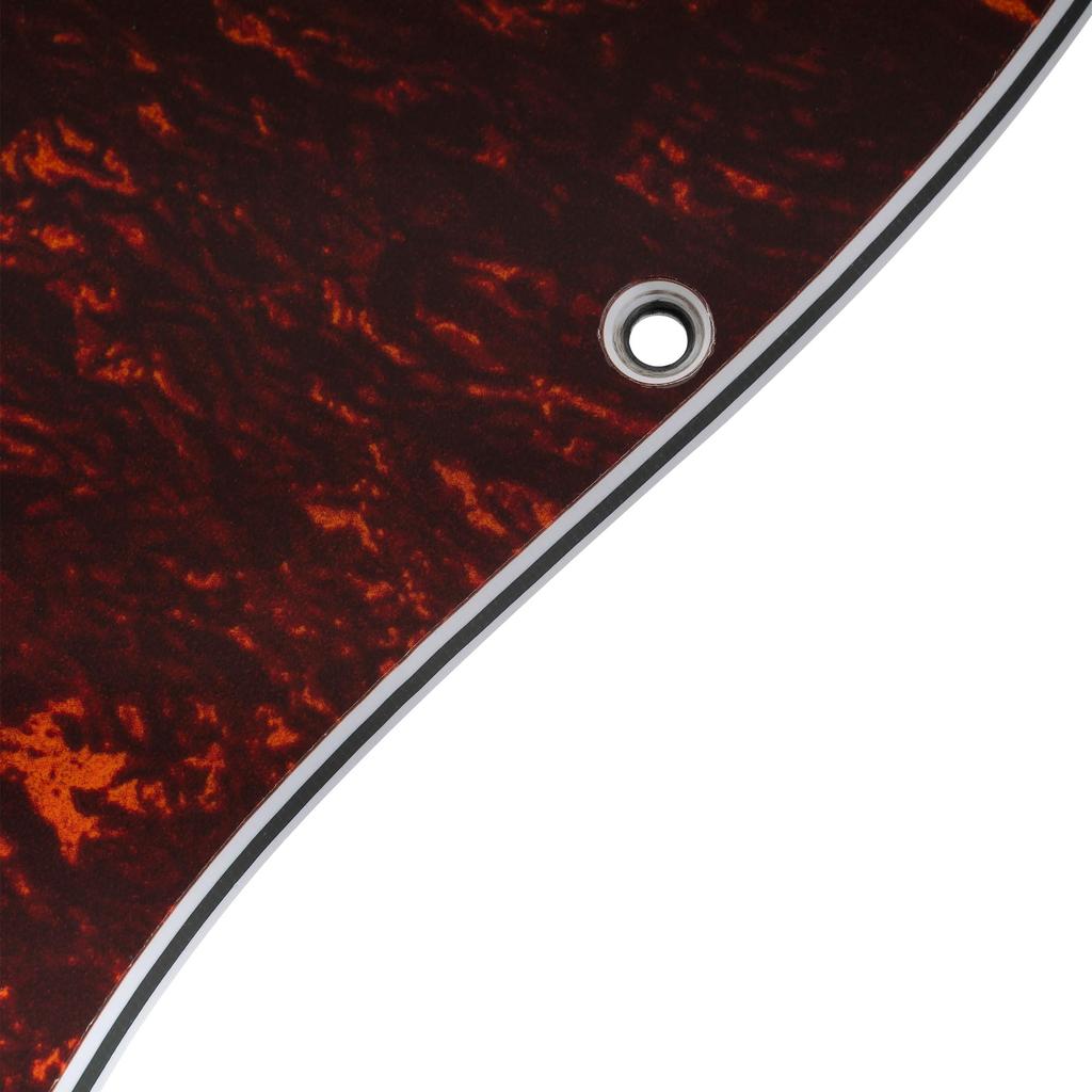 Musiclily Pro ST SSS pickguard and backplate Tagima for Stratocaster electric red 10-hole set, TG-530, guitars, 4-ply tortoiseshell.