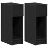 VidaXL Tables de chevet avec tiroir 2 pcs chêne noir 20x36x60 cm, table d'appoint, armoire de lit, table d'appoint pour la 858698
