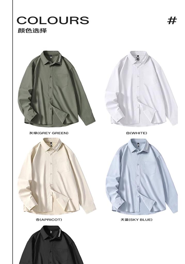Hello Hipanda Panda Japanese Casual Couple Collar Long-Sleeved Shirt