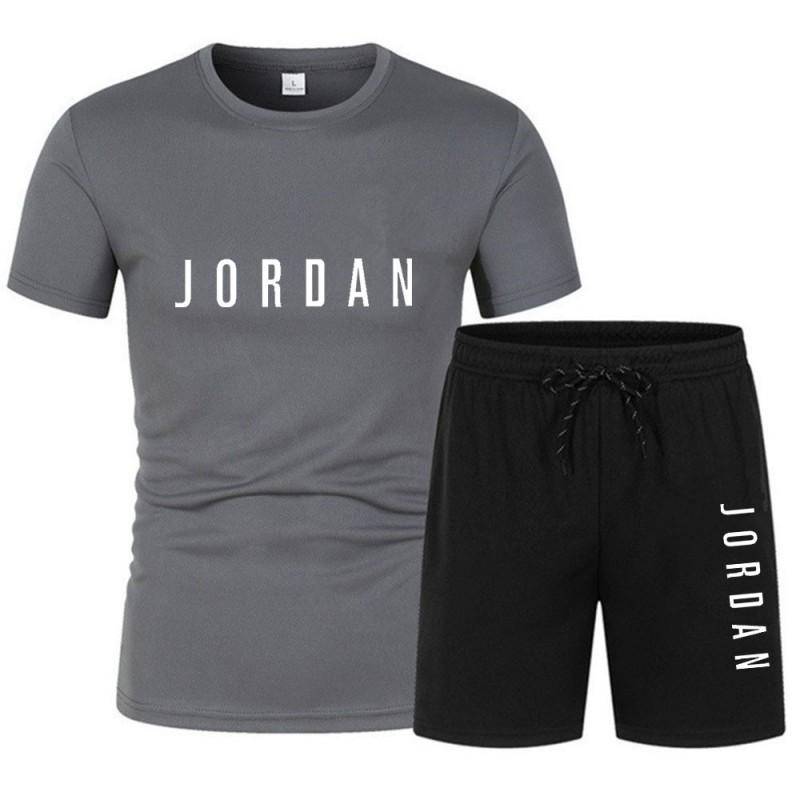 Mens Casual Shorts Set Breathable Mesh Cotton T-Shirt Sportswear Teens Adults