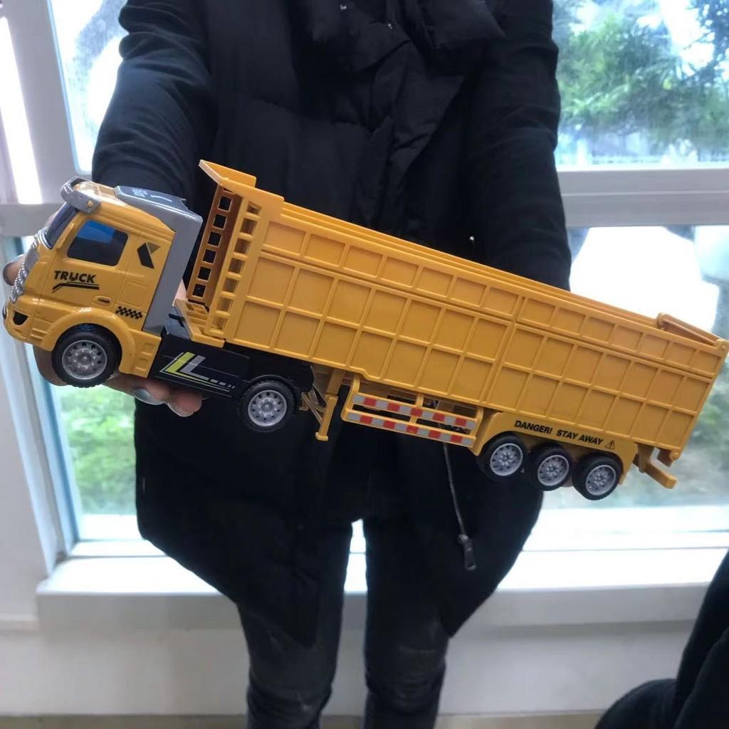 Large Heavy Duty Cargo Truck With Abs Build And Manual Pullback For Children