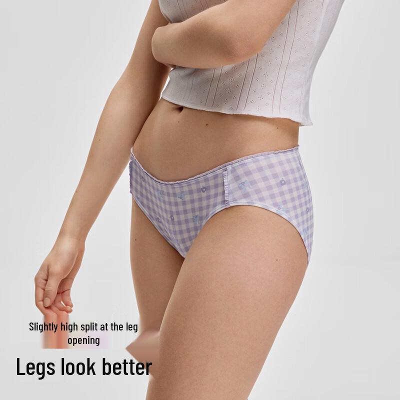 Bananain 520C Women's Antibacterial Mid-Waist Briefs 3-Pack
