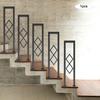 U-образные перила для лестницы, черные перила в индустриальном стиле, многоцелевые перила, декоративные перила для внутренних лестниц, крыльца, террасы, чердака, коридора, с