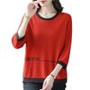 Plus Size Knit Top Women 3/4 Sleeve 2025 Slim Fit Mothers Day Gift