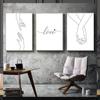 Черный, белый, романтический, рука об руку, холст, картина, цитаты о любви, настенное искусство, печать плакатов, модная картина, пары, влюбленные, декор комнаты