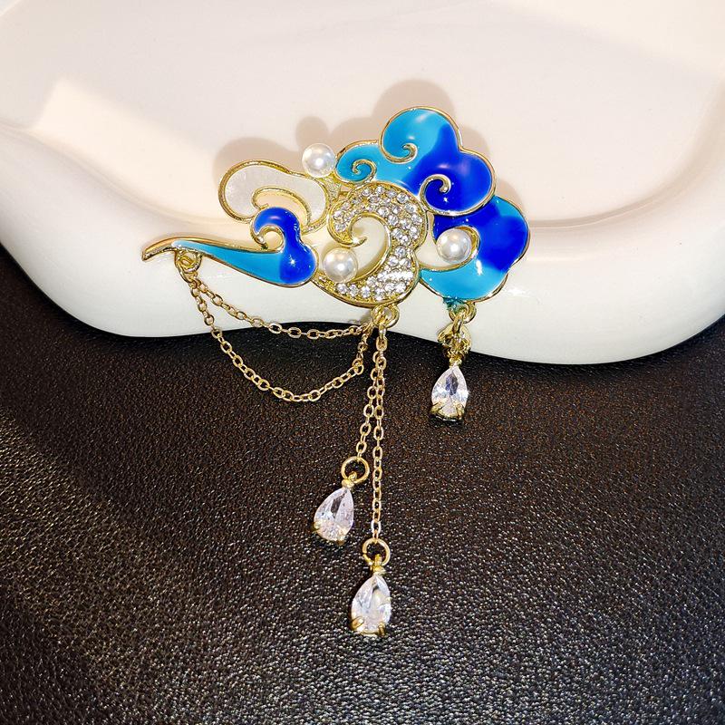 Элегантная китайская ретро эмалевая брошь Феникс и Бабочка для женщин