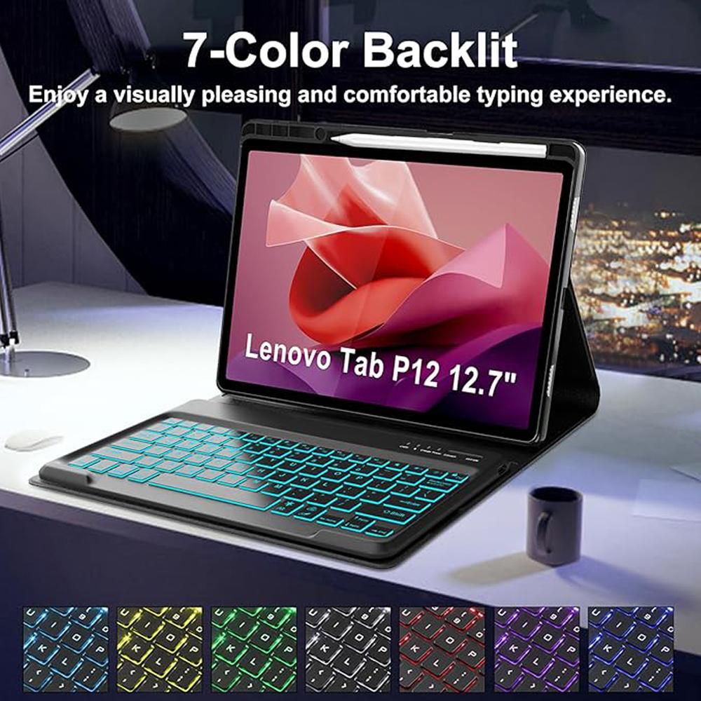 Чехол для Xiaoxin Pad pro 12,7 дюйма, Магнитная крышка-клавиатура Bluetooth для Idea Tab pro 12,7 TB373FU/375FC