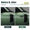 2 Pcs Union Jack Matte/Glossy/Carbon Fiber Black Side Fender Wing Sticker For Land Rover Defender L663 90 110 130 Accessories