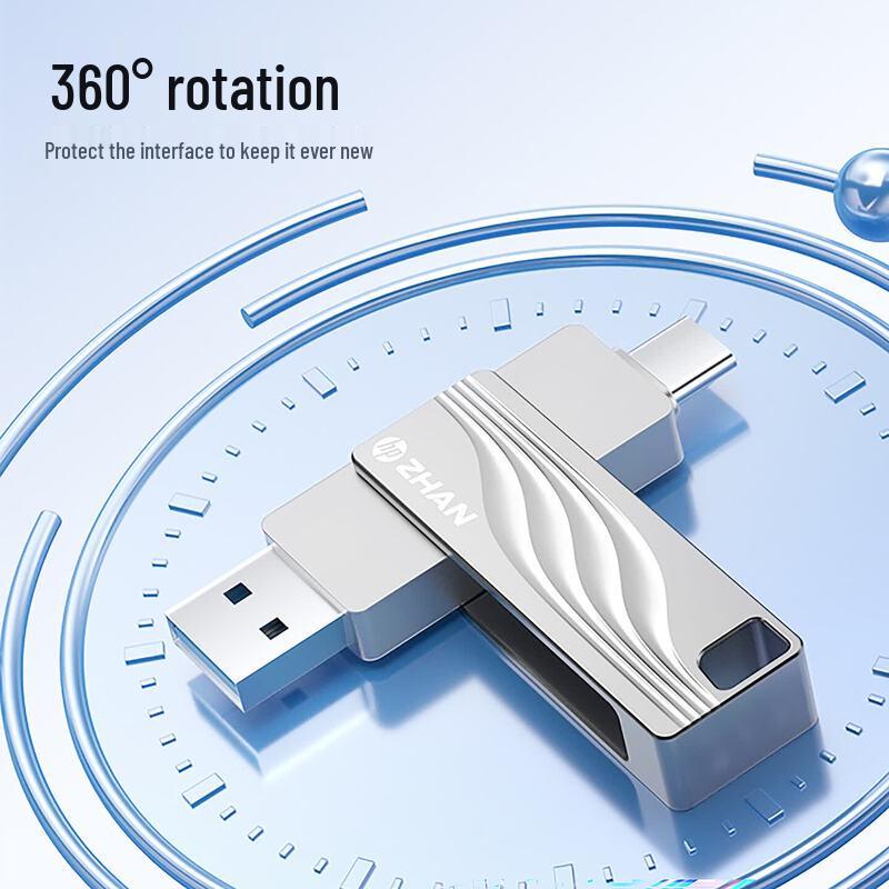 HP USB 3.2 Type-C флеш-накопитель 256 ГБ с двойным интерфейсом