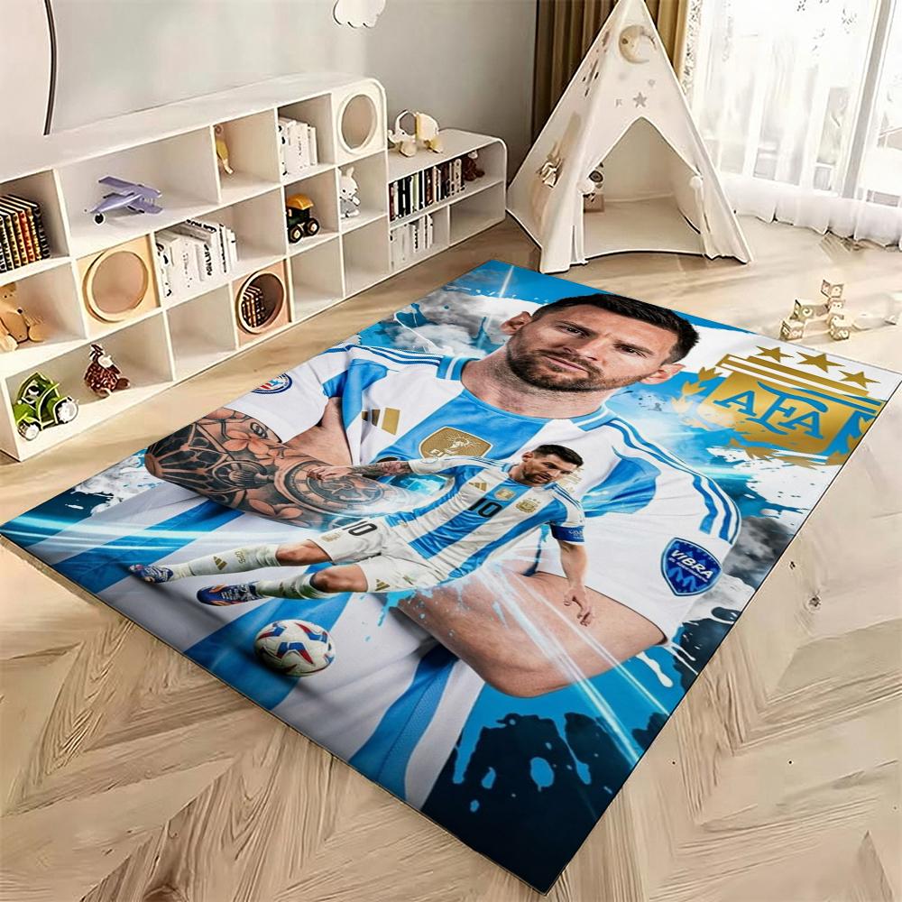 Football Legend Messi Carpet Living Room And Bedroom Mats Floor Mats Protective Pad Doormat Dormitory Decoration