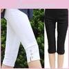 Женская мода Летние Сексуальные Мягкие Узкие Стрейч Капри Джеггинсы для Трендового Образа