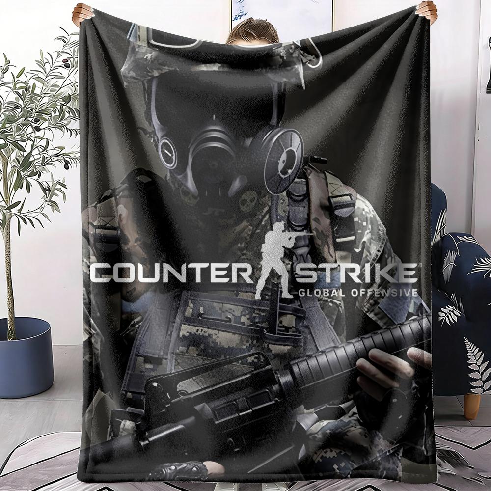 C-Counter Strike CS Go Бросок Летнее Легкое Фланелевое Одеяло Мягкое Дышащее AC Плед для Дивана Кровати Путешествий Уютный Сон