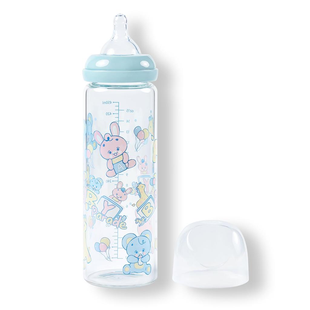 LittleForBig Large Adult Baby Bottle Big Size Printed Glass Baby Bottle for Adults [Baby Parade]