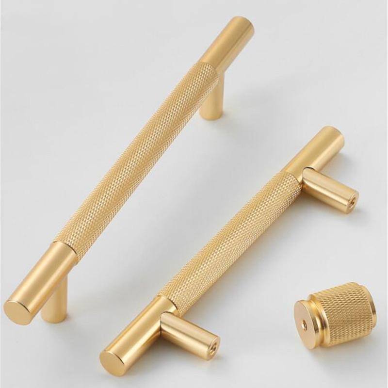 Modern Aluminum Alloy Black Gold Kitchen Cabinet Handles and Knobs Drawer Handles Wardrobe Door Pulls Furniture Hardware