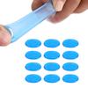 12 шт. Глушитель для барабана, аксессуары для ударных инструментов, силиконовый самоклеящийся синий