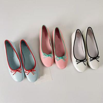 Новые нишевые туфли Мэри Джейн для женщин, балетки с бантом и ремешком