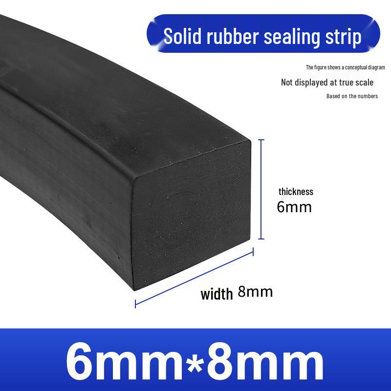 Nitrile Rubber Strip: Oil & Pressure-Resistant Shock Absorbing Glass Pad for Sealing & Joint Support