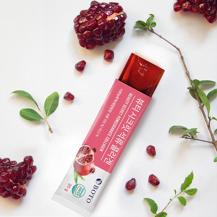 Bottu Beauty Secret Pomegranate Collagen Jelly Stick 20g 15 packets 5 boxes
