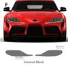 Для Toyota Supra GR A90 A91 MK5 - Защитная пленка для фар автомобиля Прозрачно-черная TPU Наклейка на кузов Автоаксессуары