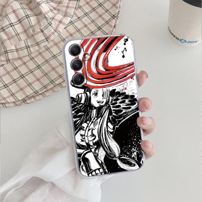 Мягкий прозрачный силиконовый чехол с рисунком аниме для Xiaomi Redmi Note 13 14T 15 Samsung A55 A35 S24 FE iPhone Huawei Honor Camera Защитный противоударный чехол