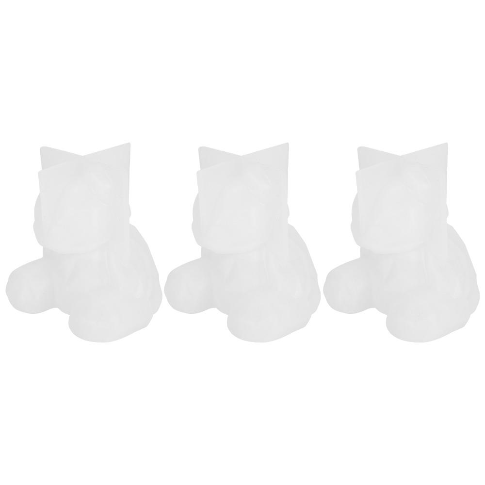 3pcs Food-Grade Silicone Bear Resin Mould Cute Bear Bear Candy Mould Candle Making