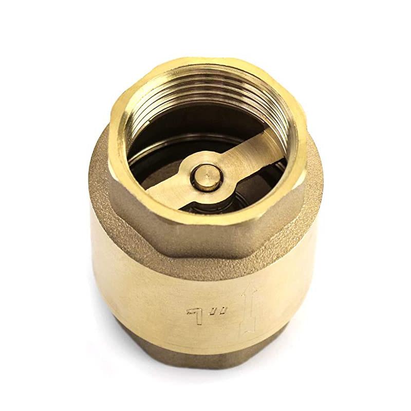 Factory Price Brass 1/2" Brass Vertical Check Valve With Spring One Way Check Valve
