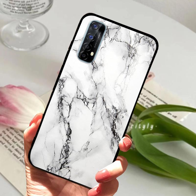 Для Realme 7 4G 5G RMX2155 Чехол Накладка на телефон Силиконовый Мягкий ТПУ Задние Чехлы для Realme 7 Pro Чехол Realme7 RMX2151 Бампер Fundas