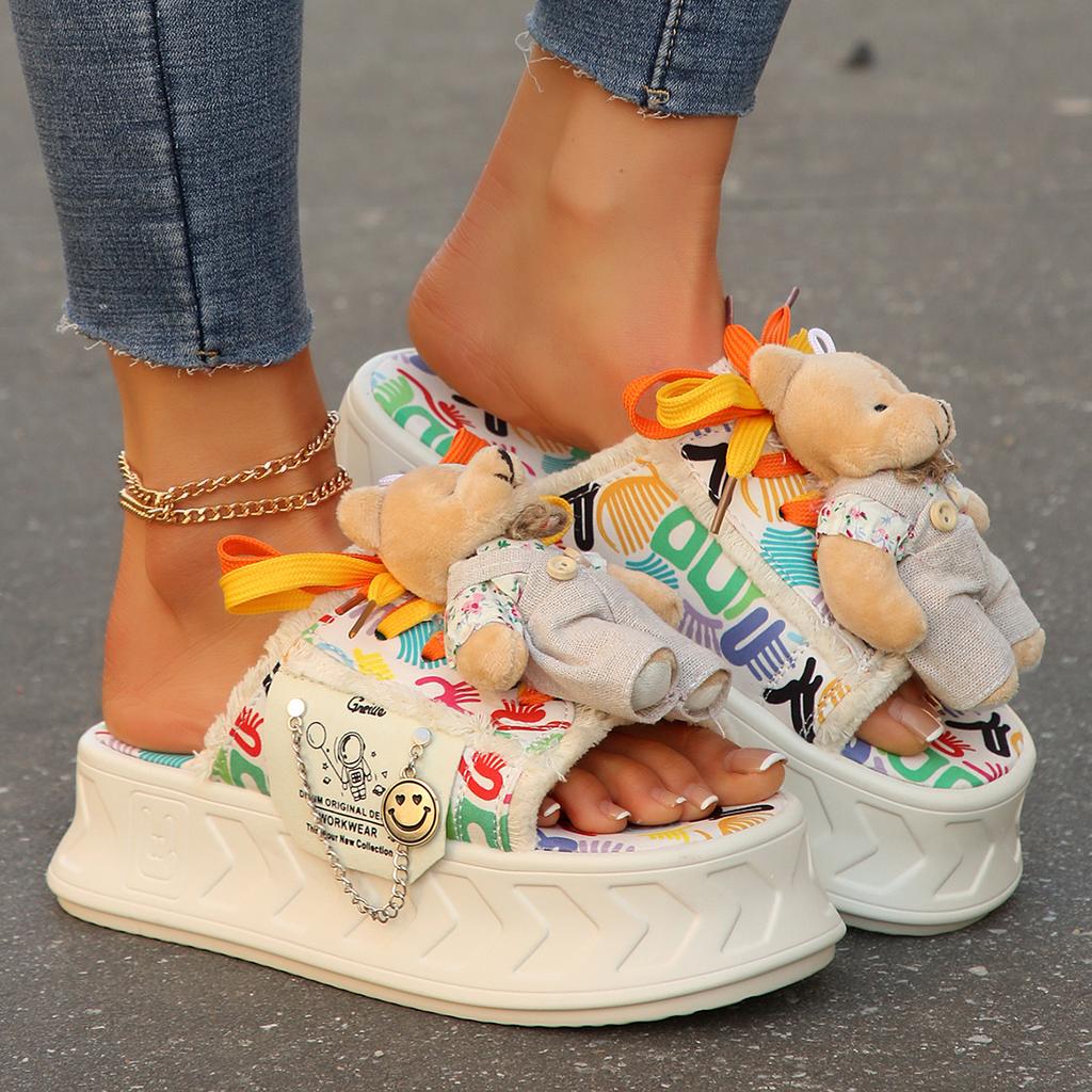 Модные женские тапочки Новые летние модные балетки Дизайнерская обувь Женские повседневные сандалии на платформе Нескользящие удобные тапочки Шлепанцы Женские