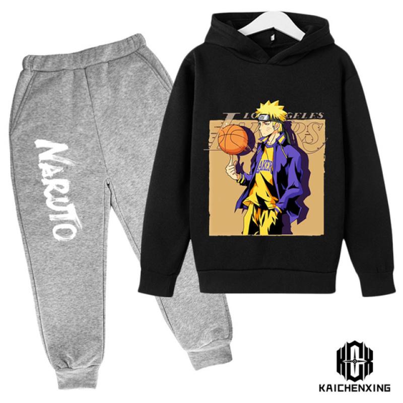 Cartoon Children's Naruto Hoodie Cute Boy Suit Children's Sportswear Spring and Autumn Fashion Sweatshirt Baby Suit