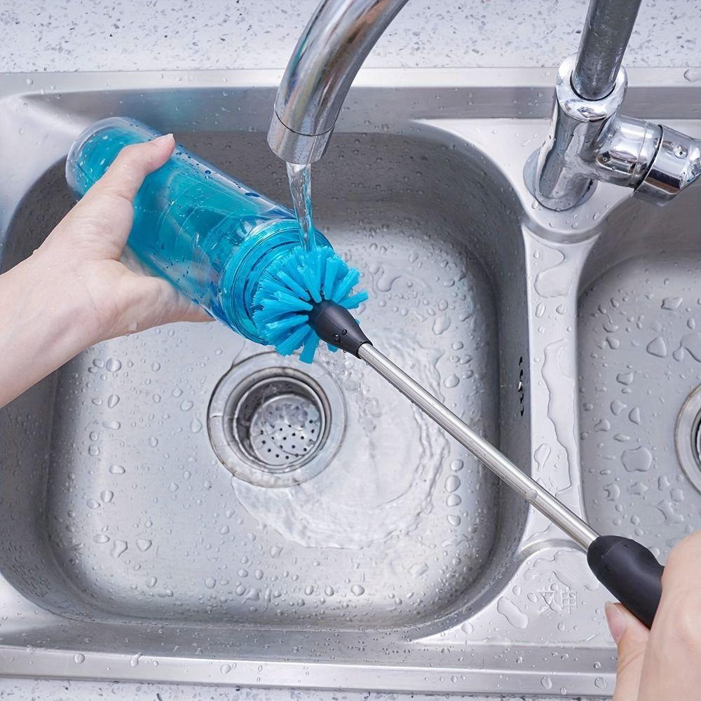 Stainless Steel Water Bottle Cleaning Brush Set Nylon Long Handle Bottle Cleaner Set Straw