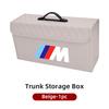 2025 Hot Car Trunk Storage Bag Leather Camping Box Collapsible Auto Emblem Organizer Accessories For BMW M Performance M5 E36 E6