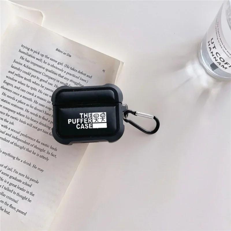 Мягкая на ощупь куртка-пуховик Чехол для наушников Puffer для Airpods 3 2 1 Air Pods Pro 2 Pro2 Силиконовый чехол для наушников Puffer