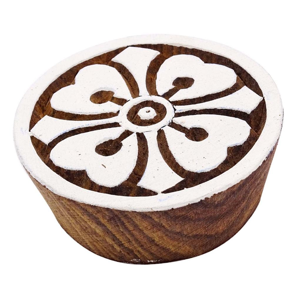 Цветочные индийские штампы для вырезок из дерева