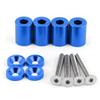 Aluminum Alloy Bonnet Raisers Hood Vent Spacers Screws Kit Modified Parts for Racing CarBlue